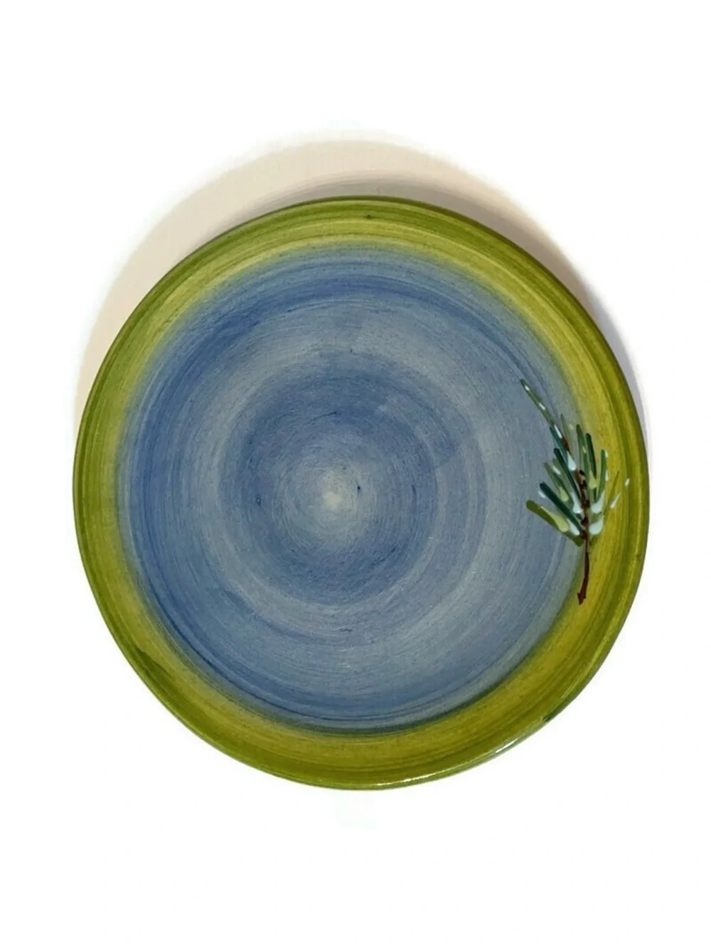 ATELIER DU SAGE pottery PLATE France blue green Home Dining Dinnerware